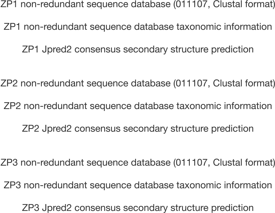 ZP1 non-redundant sequence database (011107,